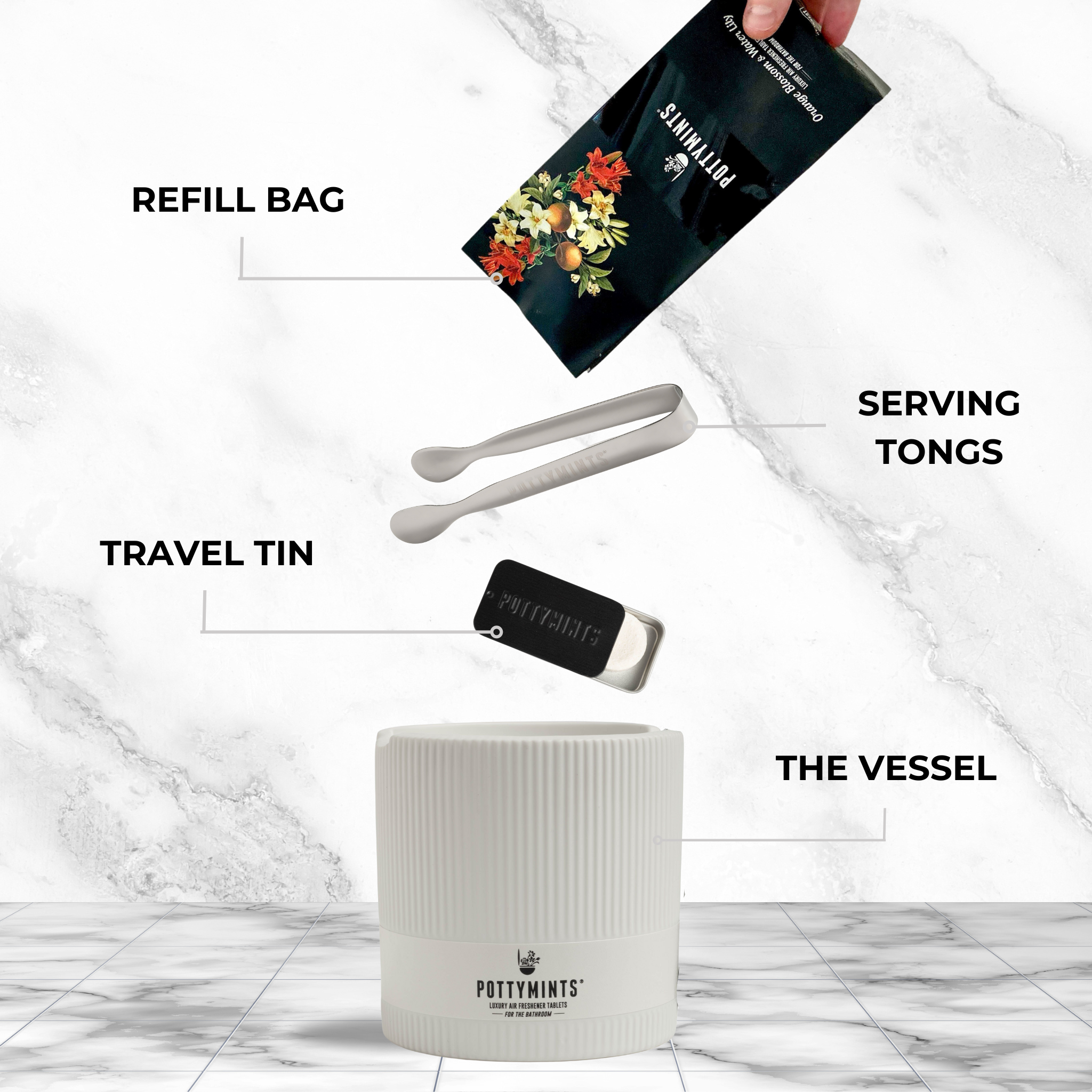 THE BATHROOM STARTER SET - White Vessel