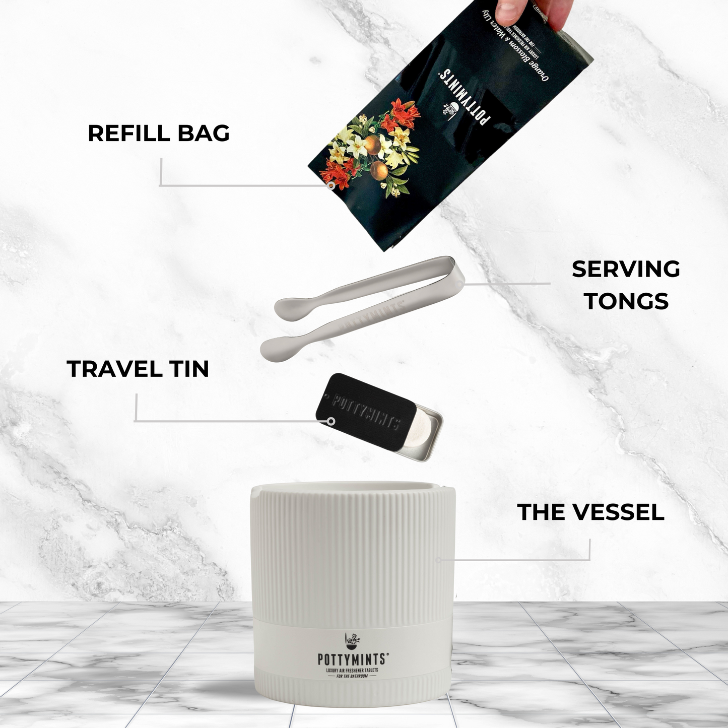 THE BATHROOM STARTER SET - White Vessel